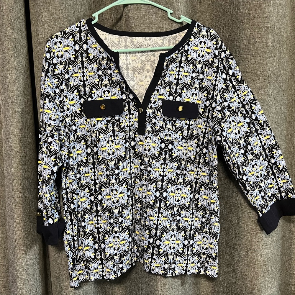 Gently used charter club 100% Pima cotton women’s blouse